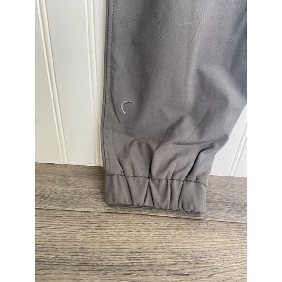 Zyia Active Pants Mens M Gray Stretch Athletic Joggers Zipper Cuffs Pockets - Picture 4 of 5